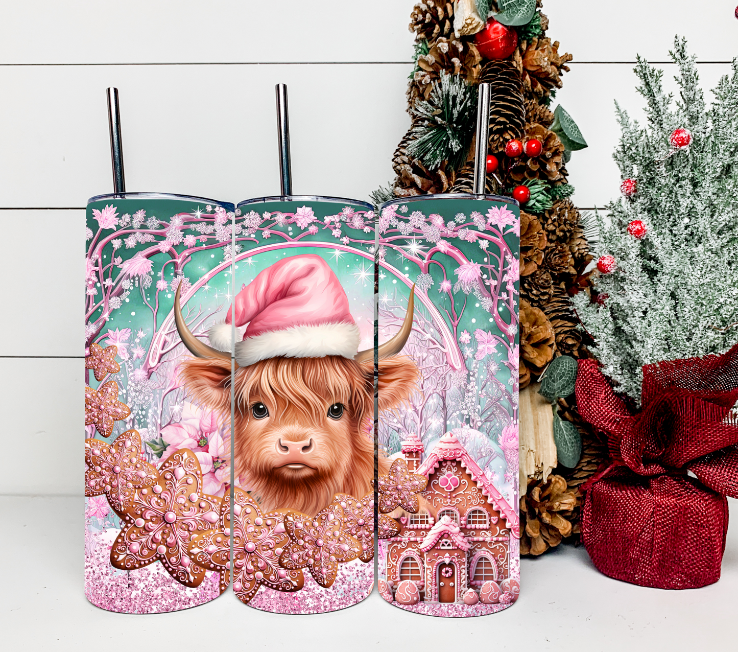 Gingerbread Cow Christmas - Sublimation Transfer