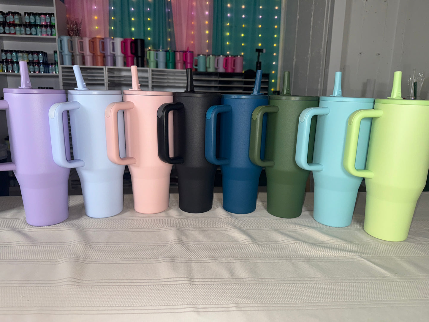 40oz Leakproof Flip straw tumbler