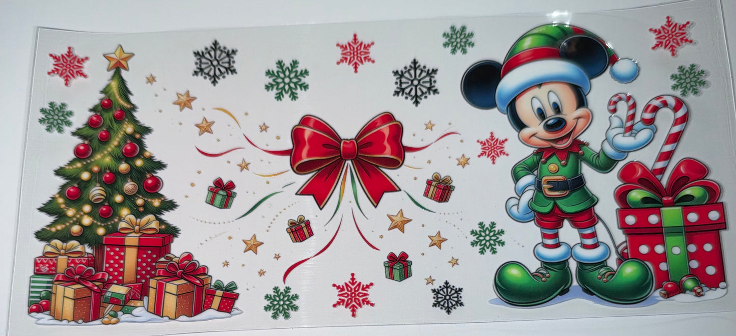 Mouse Christmas - 16oz UV DTF Cup Wrap