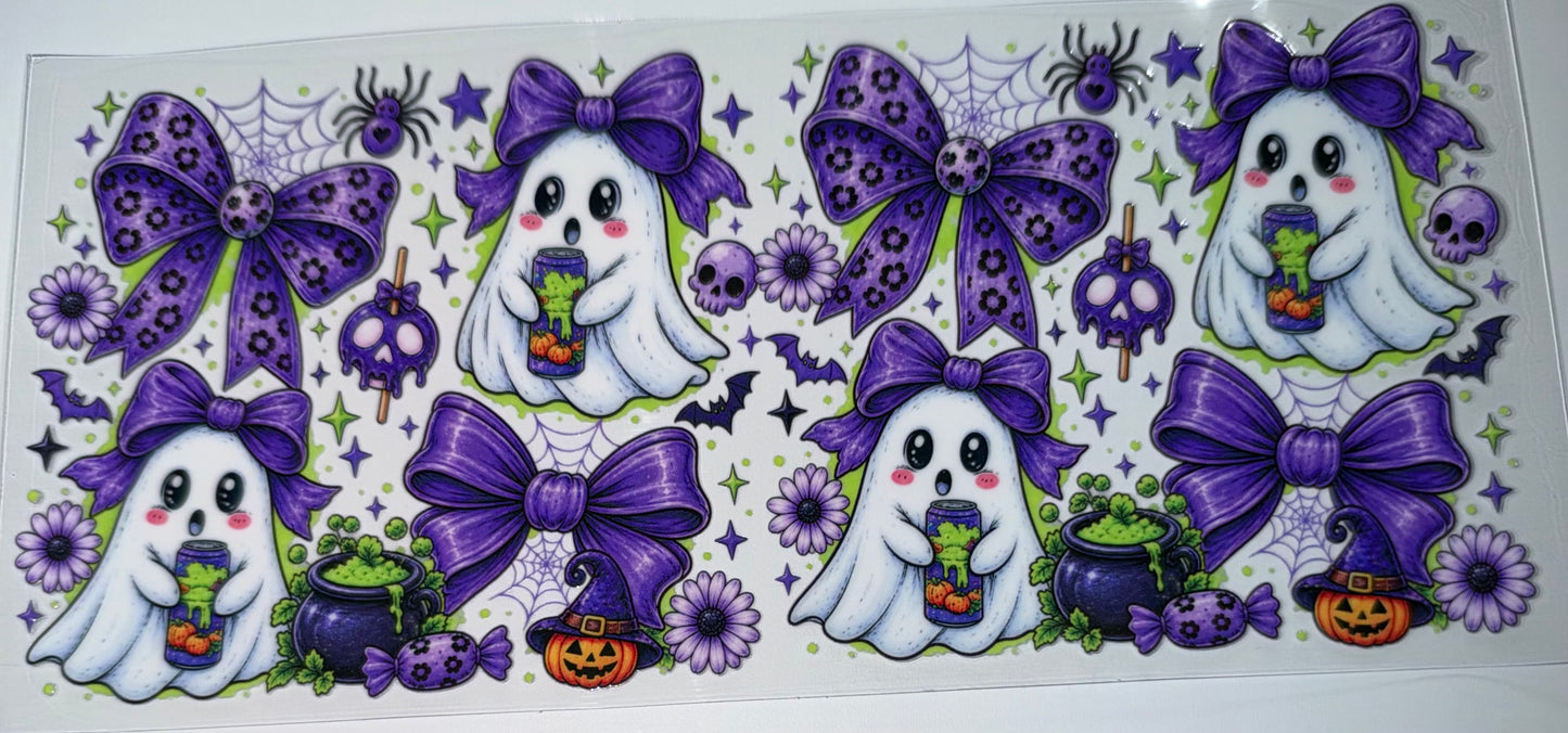 Brew Ghost Collage - 16oz UV DTF Cup Wrap