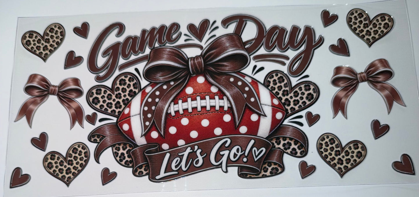 Game Day Let's Go - 16oz UV DTF Cup Wrap