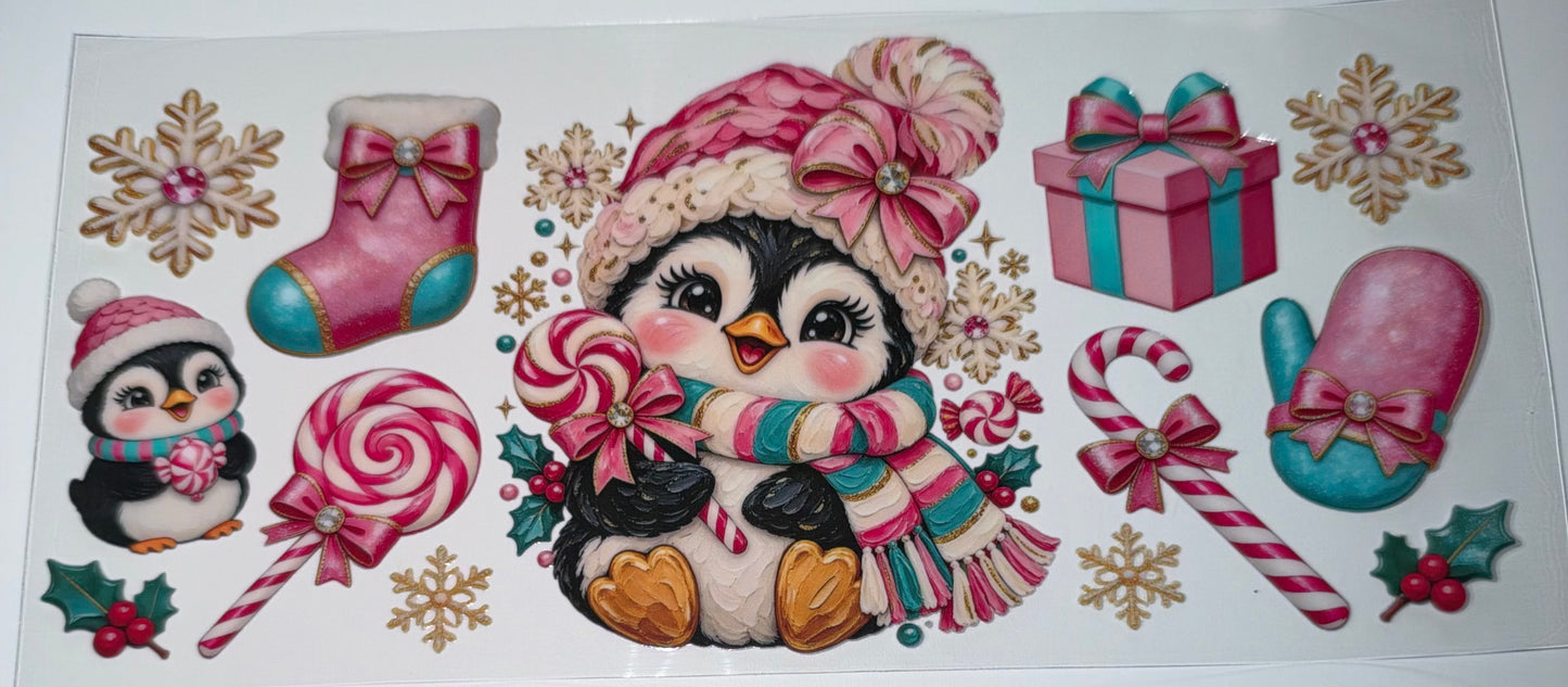 Penguin - 16oz UV DTF Cup Wrap