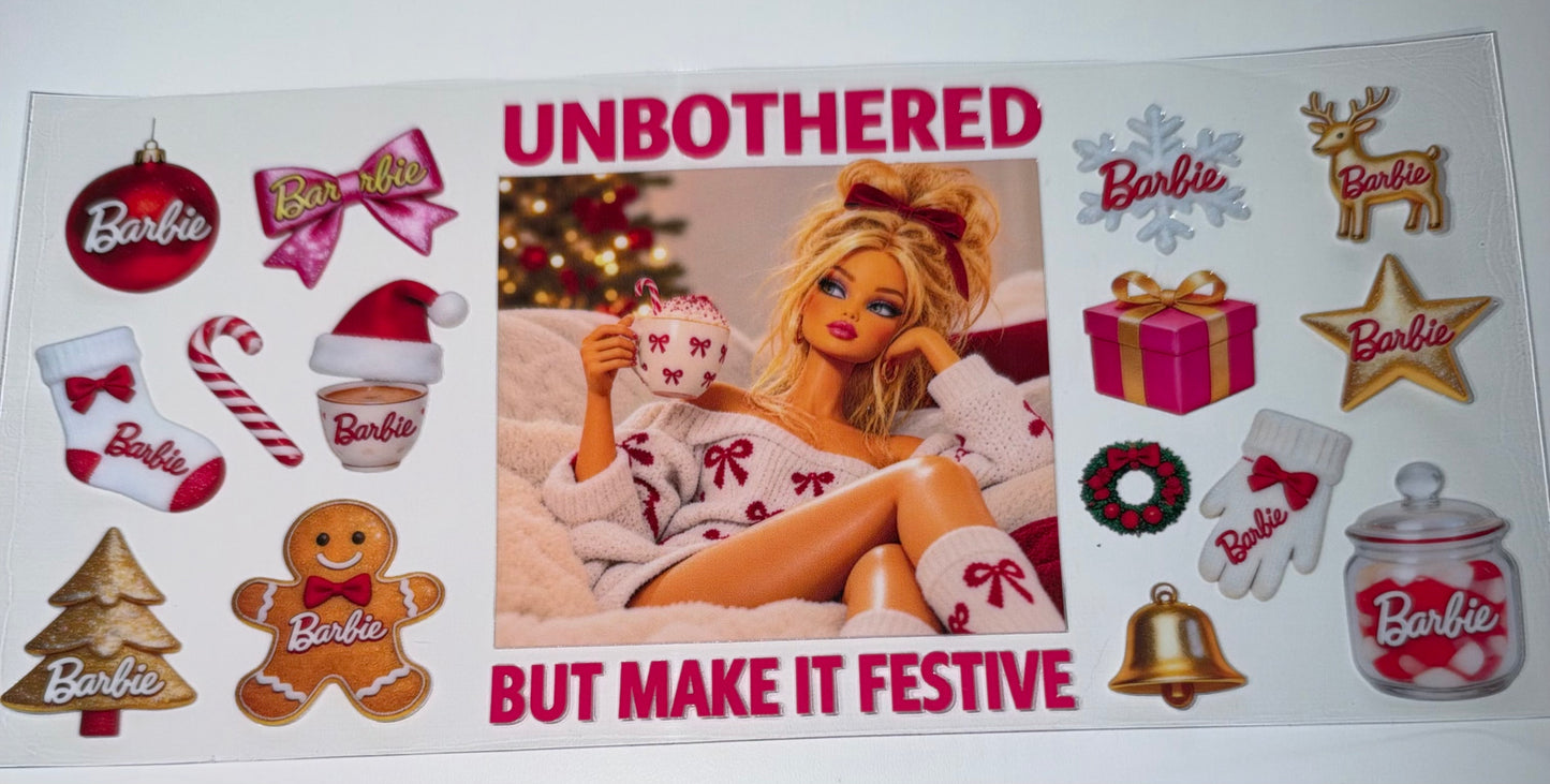 Unbothered - 16oz UV DTF Cup Wrap