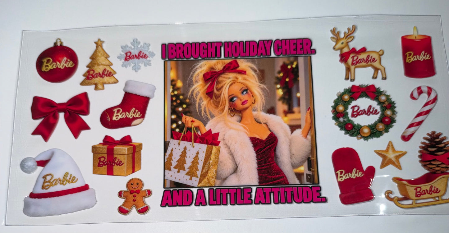 Holiday Cheer - 16oz UV DTF Cup Wrap