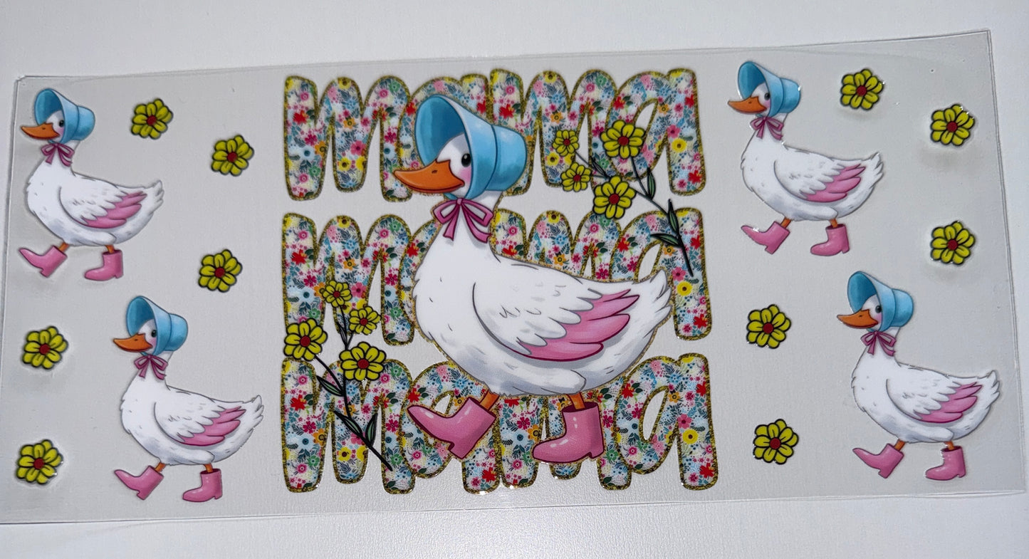Pink Mama Goose - 16oz Uv DTF Cup Wrap