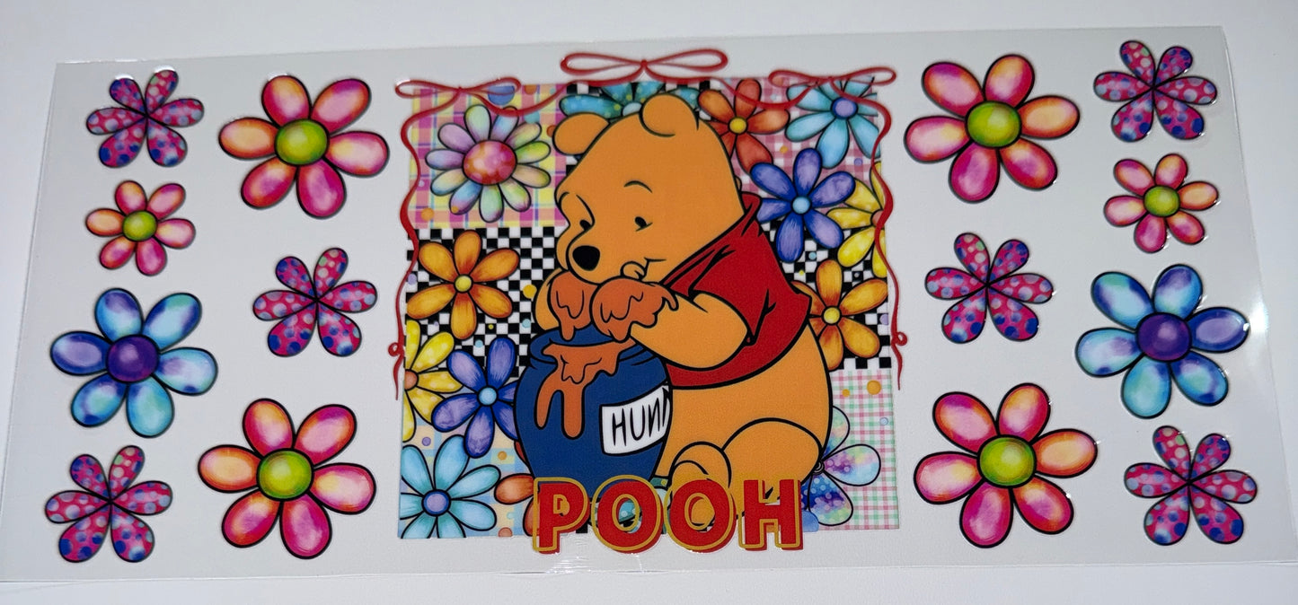 Yellow Bear Honey - 16oz Uv DTF Cup Wrap