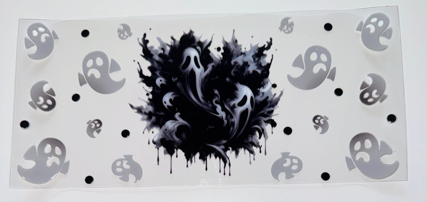 Ghost Smoke - 16oz UV DTF Cup Wrap
