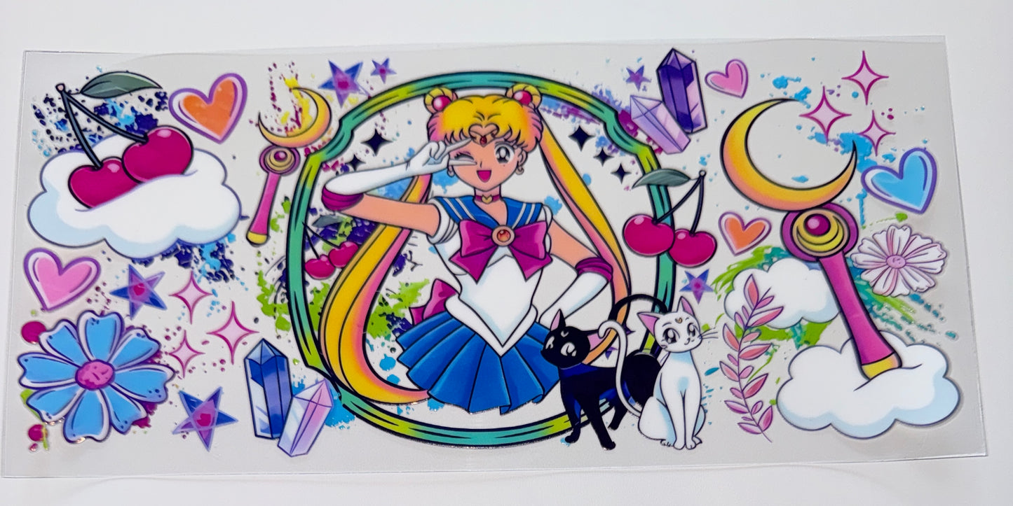 Sailor Girl - 16oz UV DTF Cup Wrap
