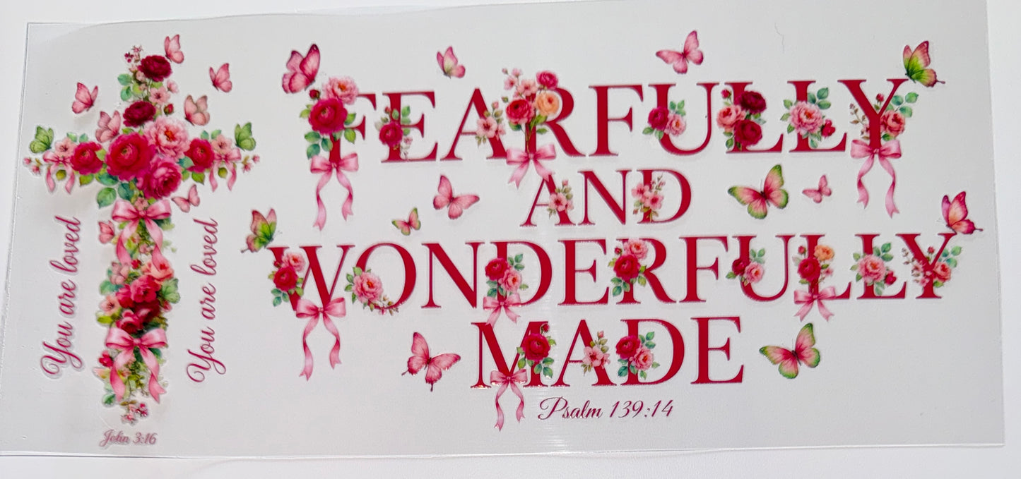 Fearfully - 16oz UV DTF Cup Wrap