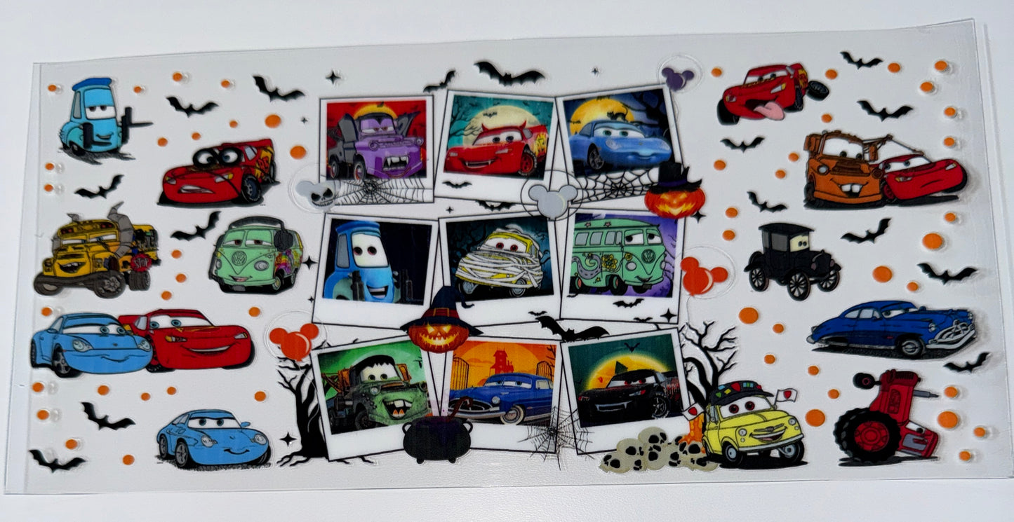 Vroom Halloween - 16oz UV DTF Cup Wraps