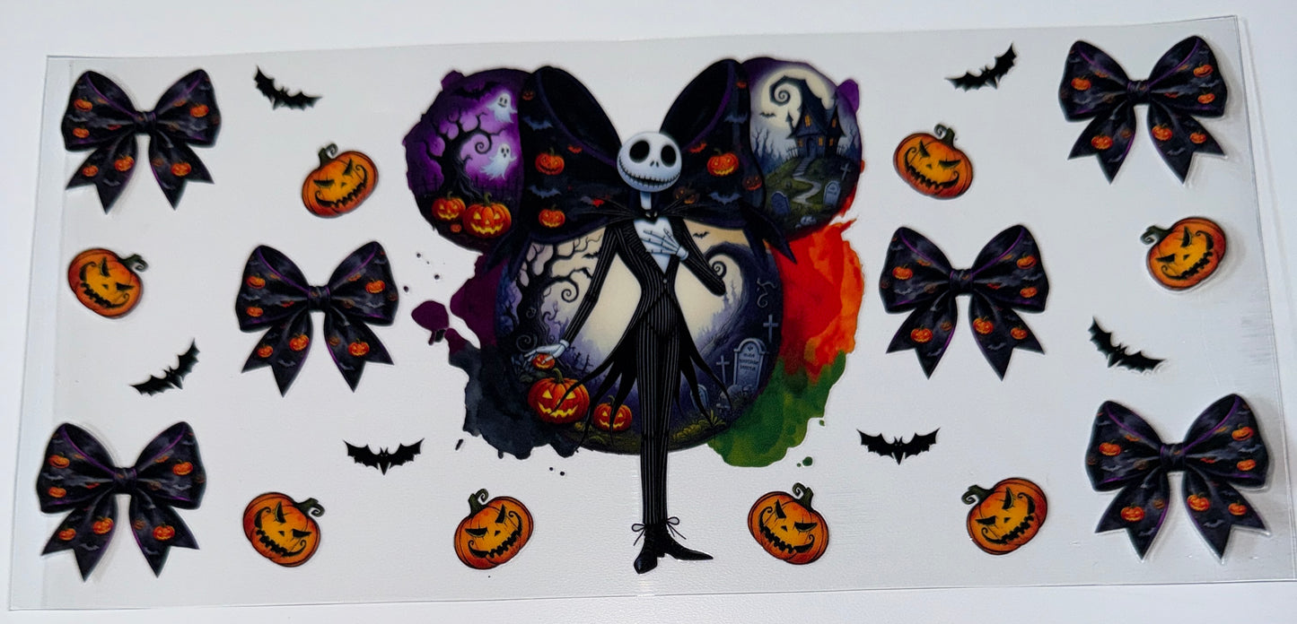 Skelly Halloween - 16oz UV DTF Cup Wraps