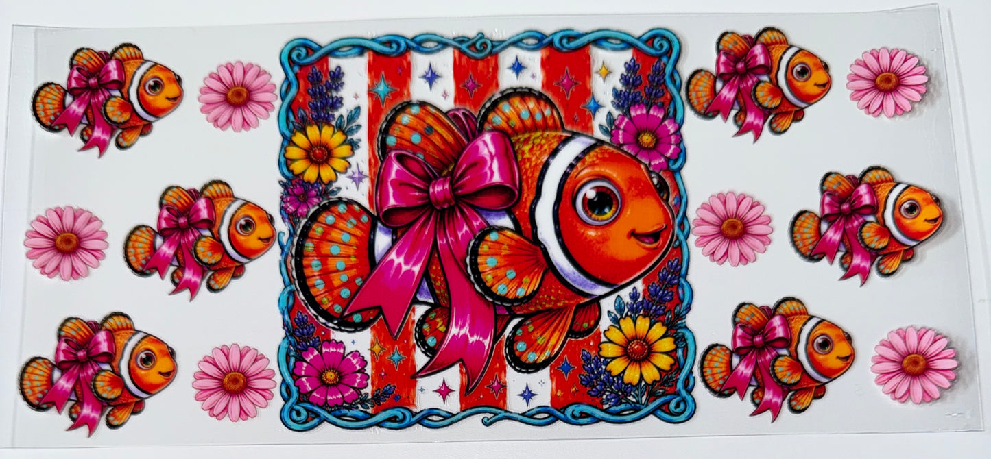 Clown FIsh - 16oz UV DTF Cup Wraps
