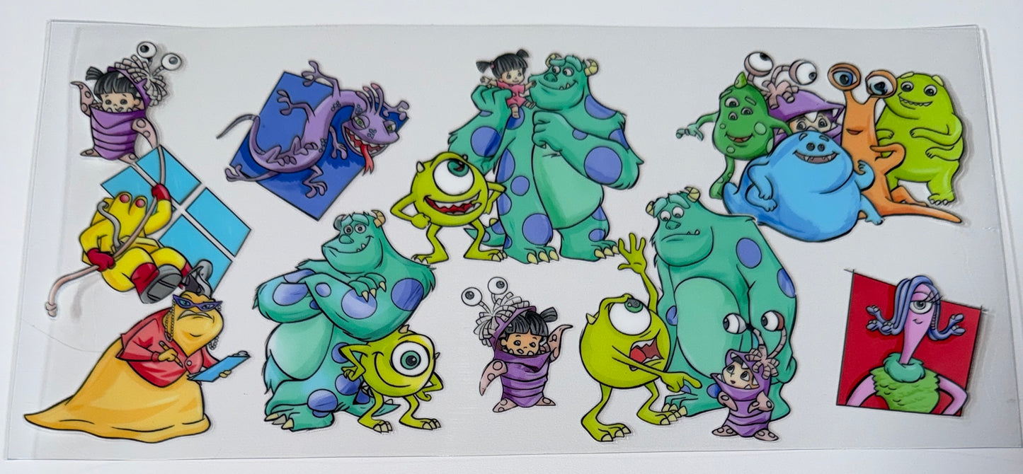 Monster Friends - 16oz UV DTF Cup Wraps