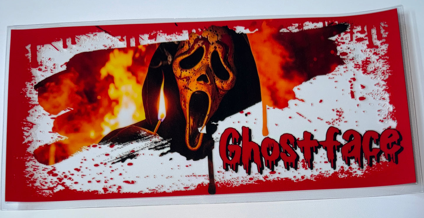 Blood Border Ghost - 16oz UV DTF Cup Wraps