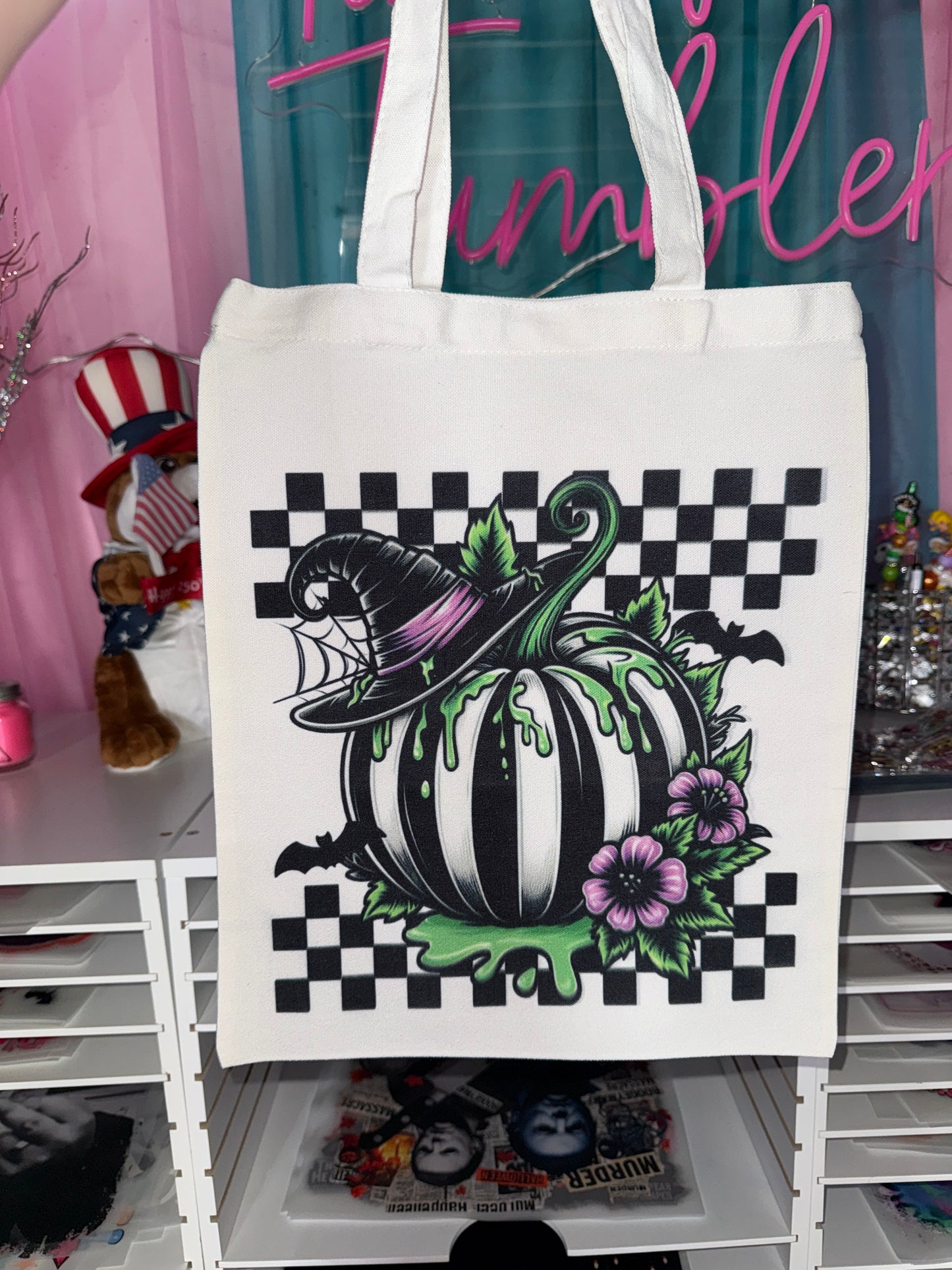 BJ Pumpkin Tote Bag
