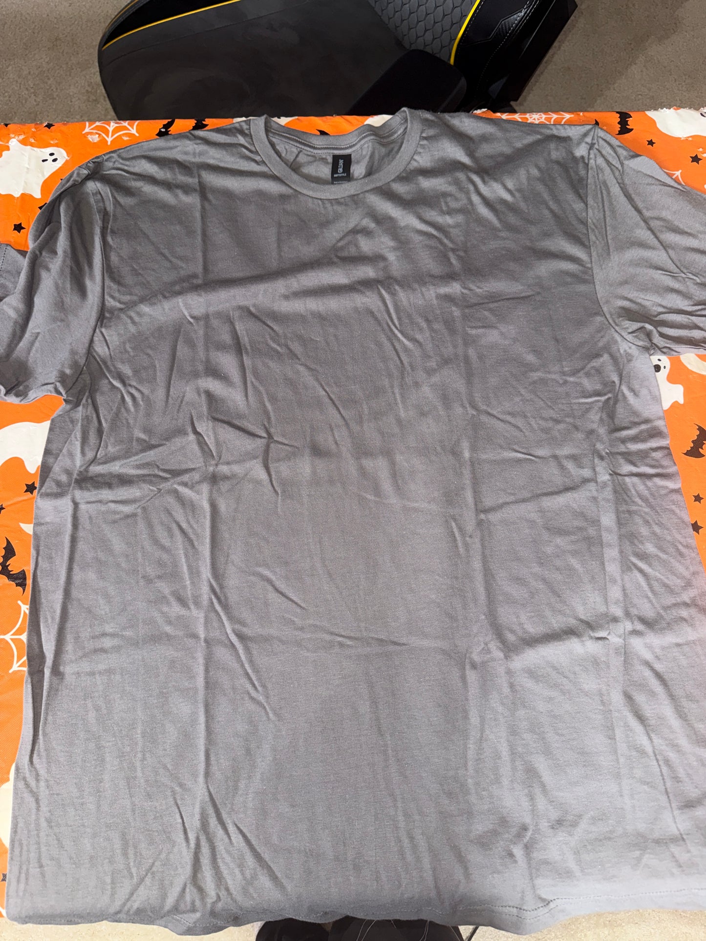 X-LARGE Dark Grey GILDAN SOFTSTYLE T-Shirt - ADD DESIGN