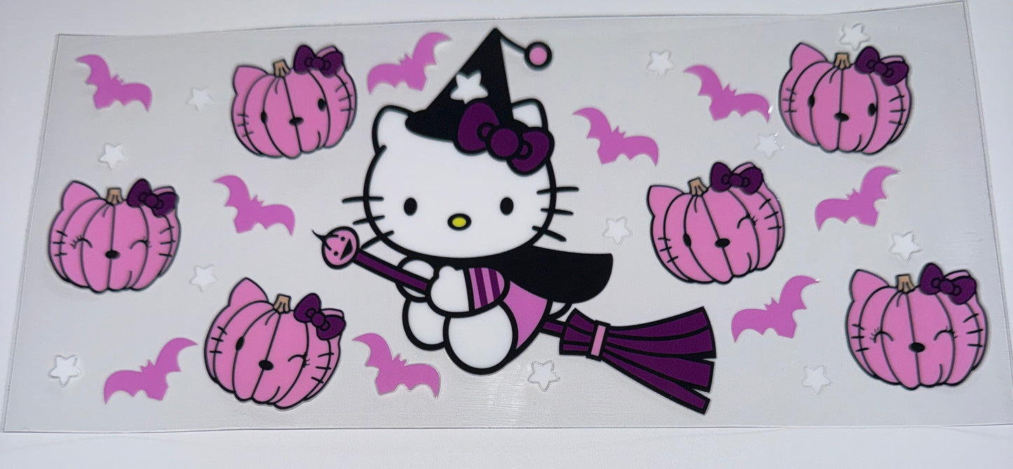 Kitty Witch - 16oz UV DTF Cup Wraps