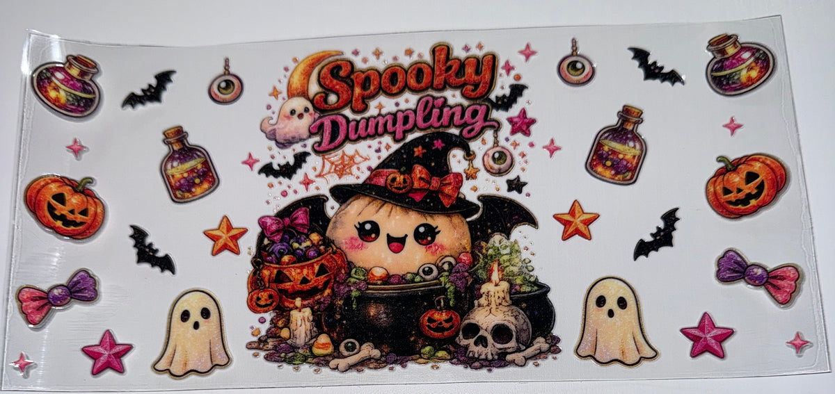 Spooky Dumplin - 16oz UV DTF CUP WRAP