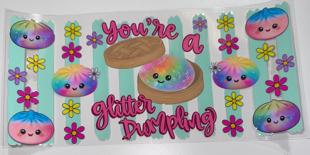 Glitter Dumplin - 16oz UV DTF CUP WRAP