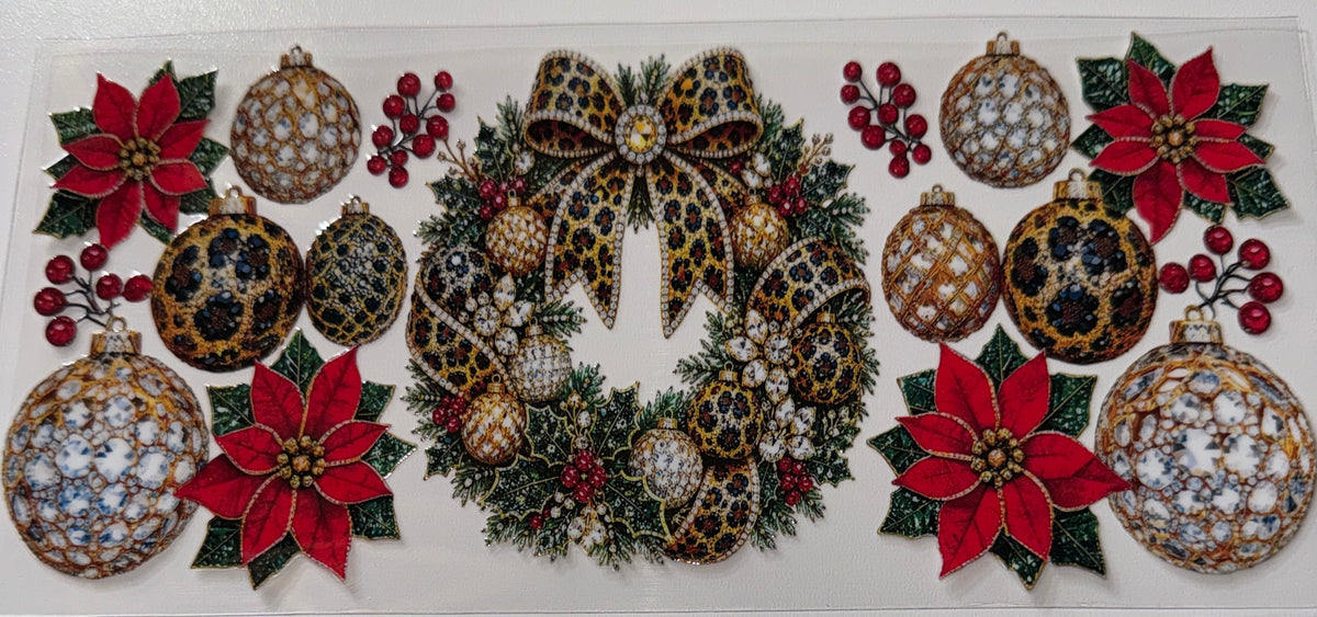 Wreath - 16oz UV DTF Cup Wrap