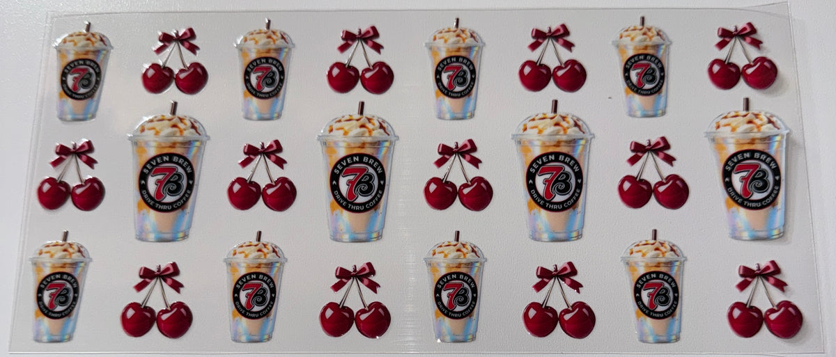 7 Coffee - 16oz UV DTF Cup Wrap