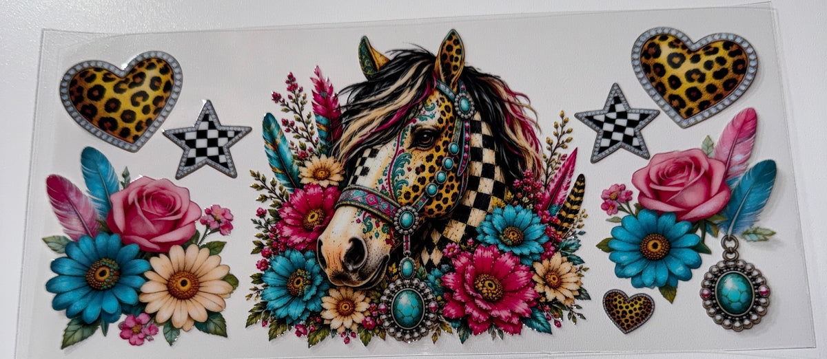 Horse - 16oz UV DTF Cup Wrap