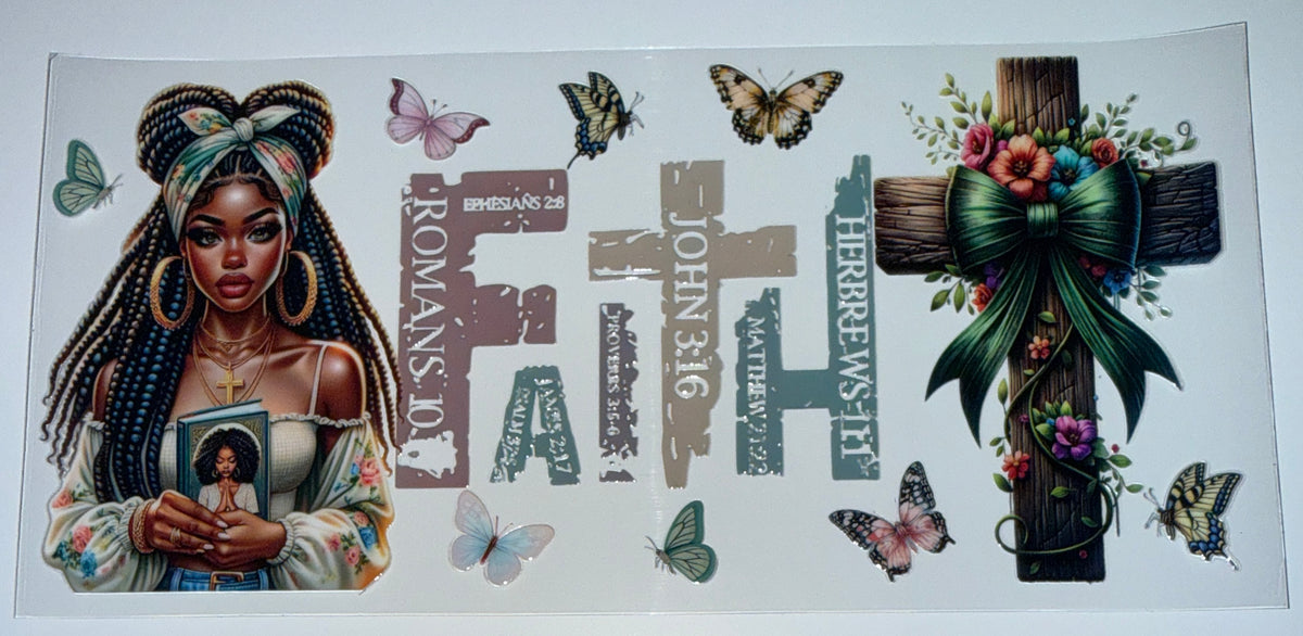 Faith - 16oz Uv DTF Cup Wrap