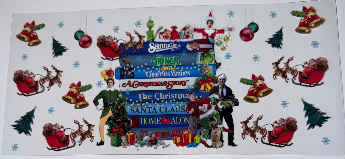 Christmas Movies - 16oz Uv DTF Cup Wrap