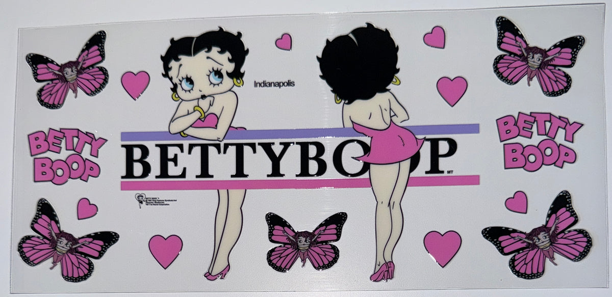 Boop Butterfly - 16oz Uv DTF Cup Wrap