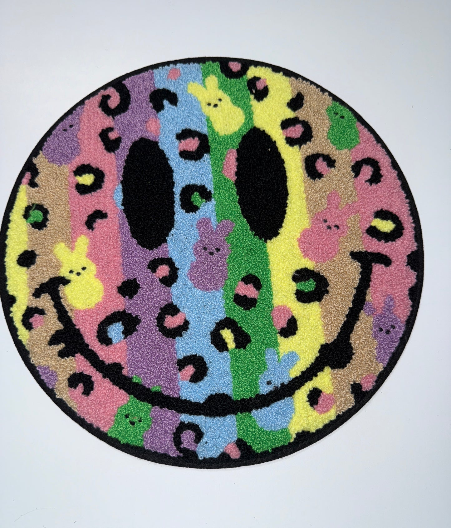 Mini Bunnies Smiley - Chenille Patch DISCOUNTED!!!!