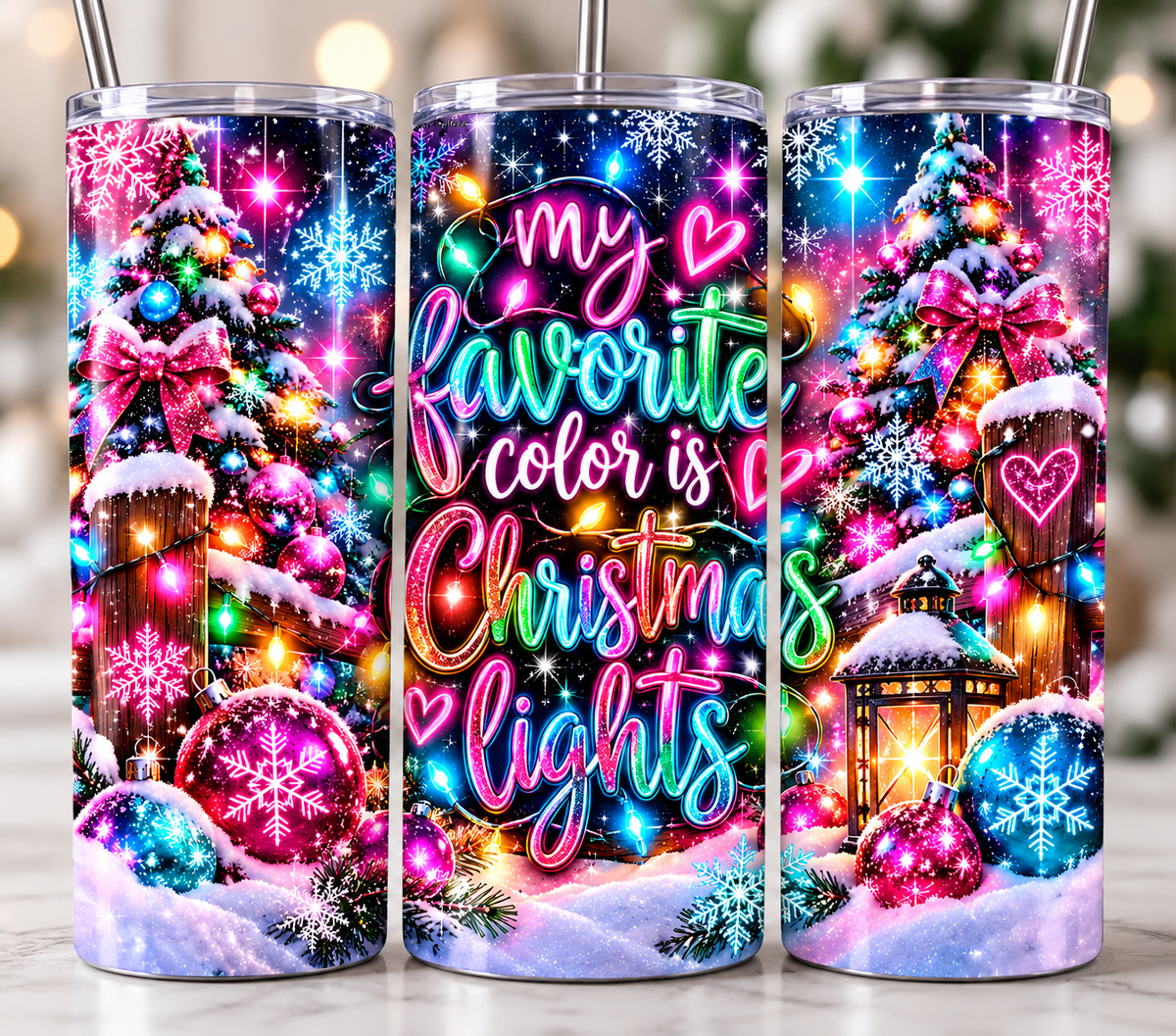 Christmas Lights - Sublimation Transfer