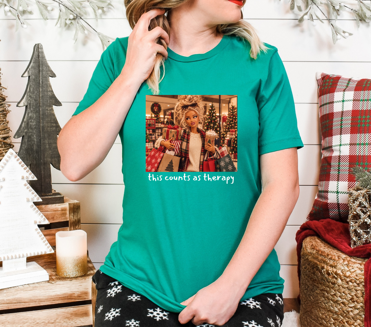 *PRE-ORDER*Christmas Shopping Therapy - DTF Transfer