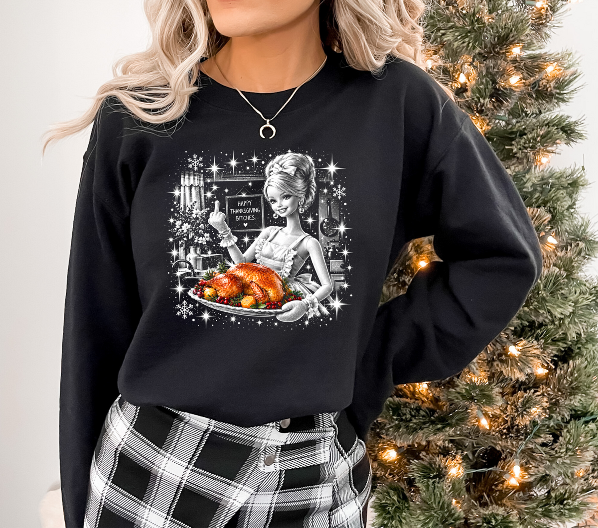 *PRE-ORDER*Halftone Happy Thanksgiving Bitches - DTF Transfer