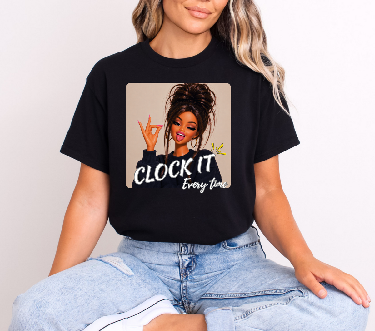 Clock it Doll - DTF WHOLESALE