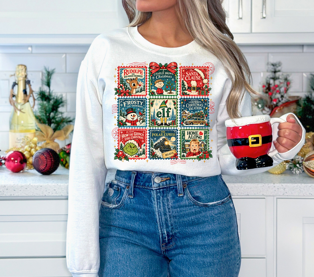 Retro Christmas Stamps - DTF WHOLESALE