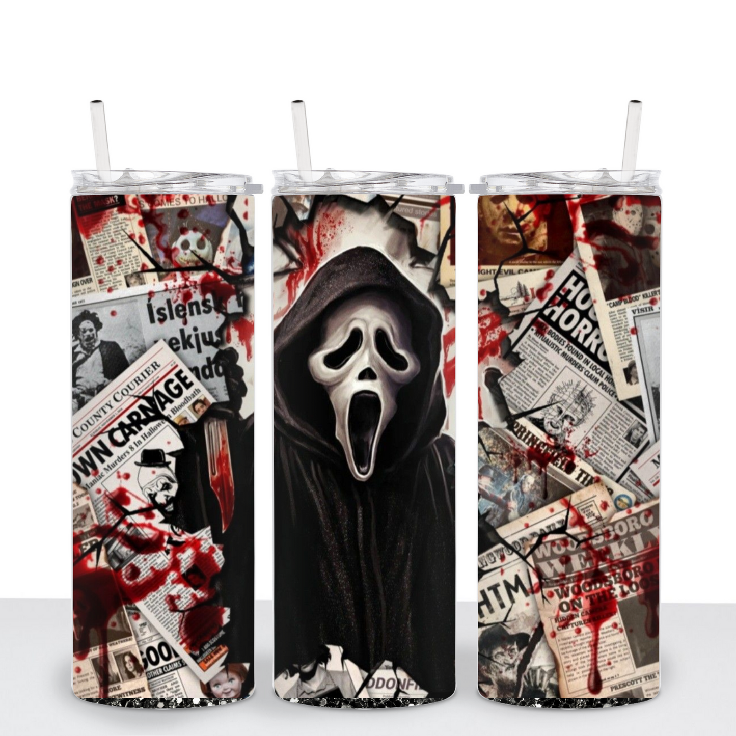 Bloody Ghost Face - Sublimation Transfer