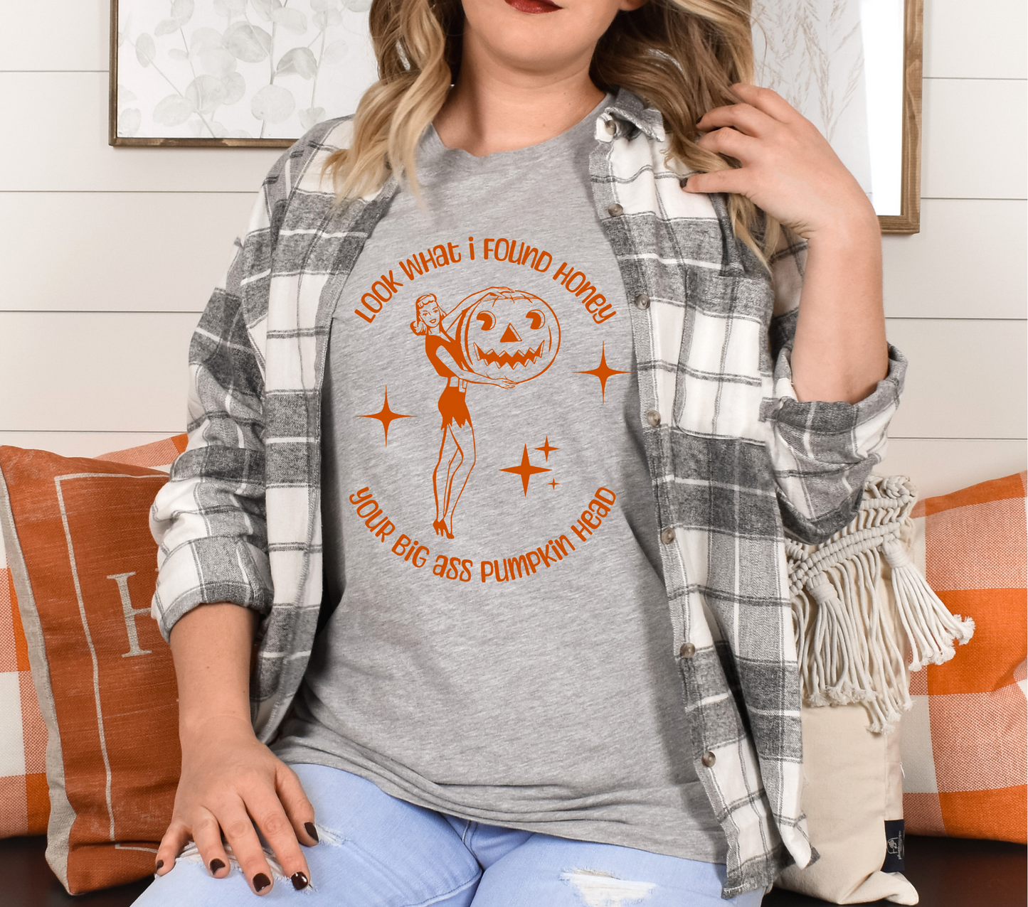 BIG ASS PUMPKIN HEAD - DTF TRANSFER
