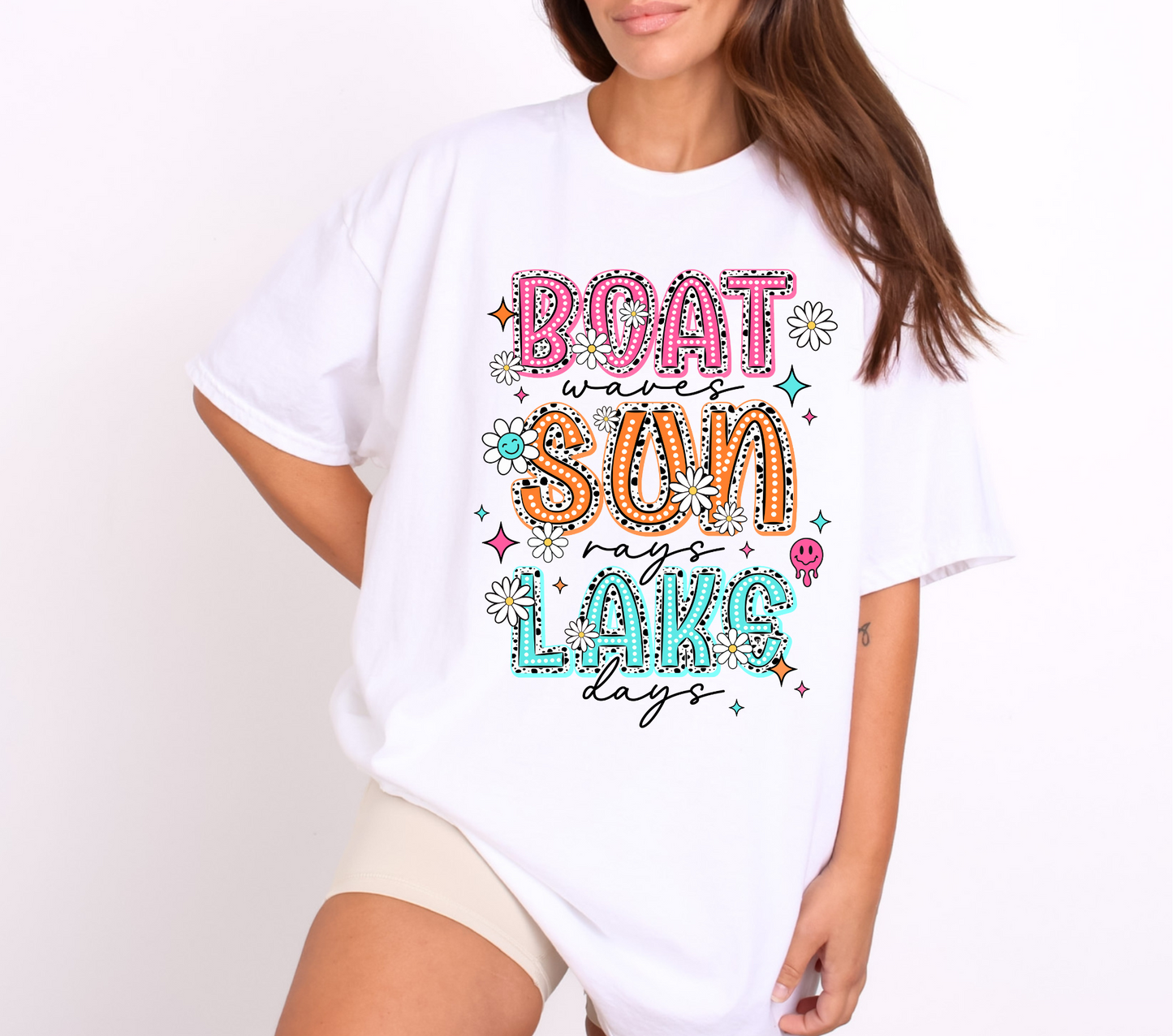 BOAT, SUN, LAKE - DTF TRANSFER