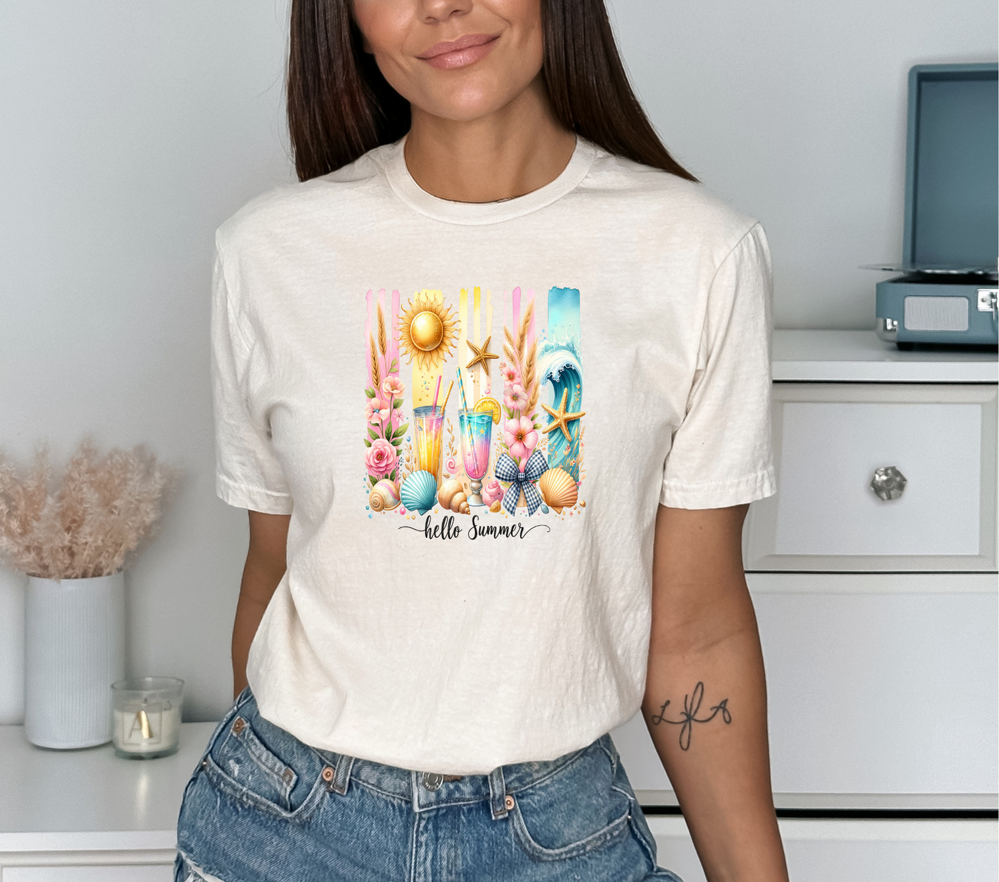 Hello Summer Collage - DTF Transfer