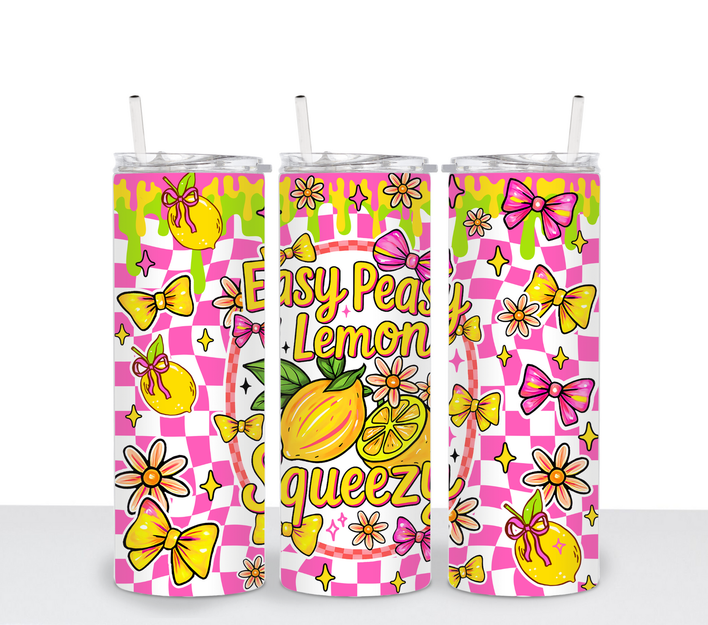 Easy Peasy Lemon Squeezy Sublimation Tumbler