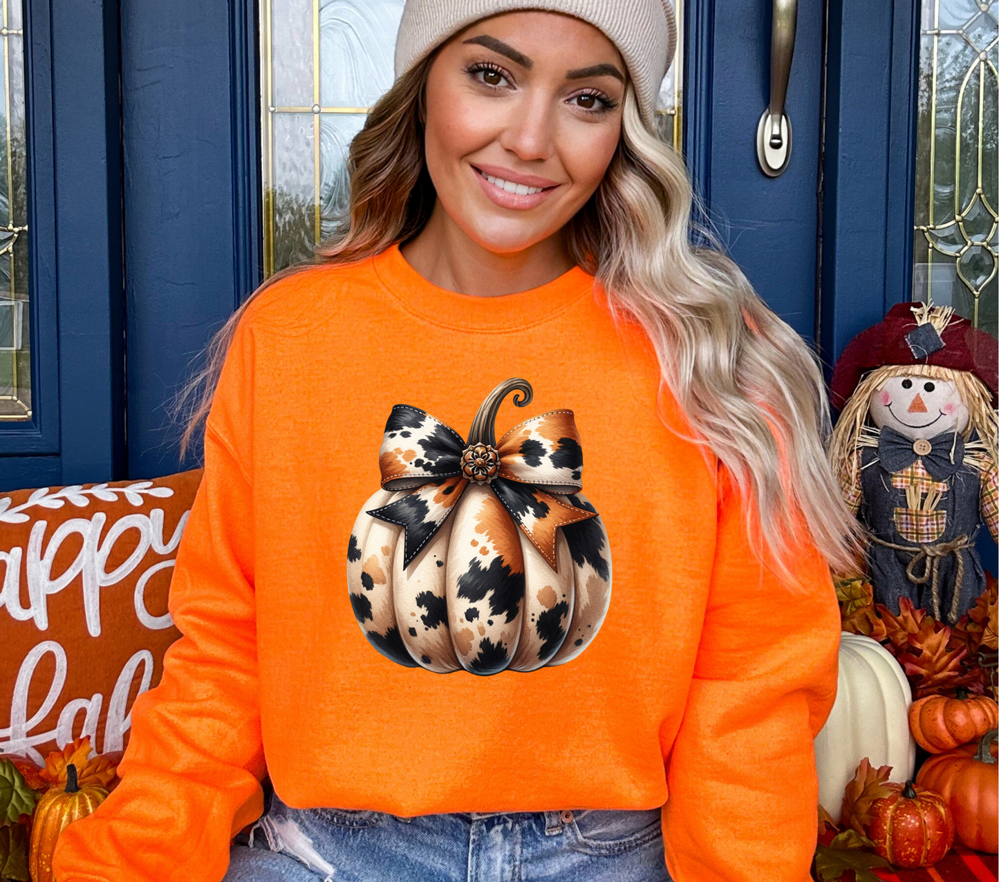 Cowhide Pumpkin - DTF TRANSFER