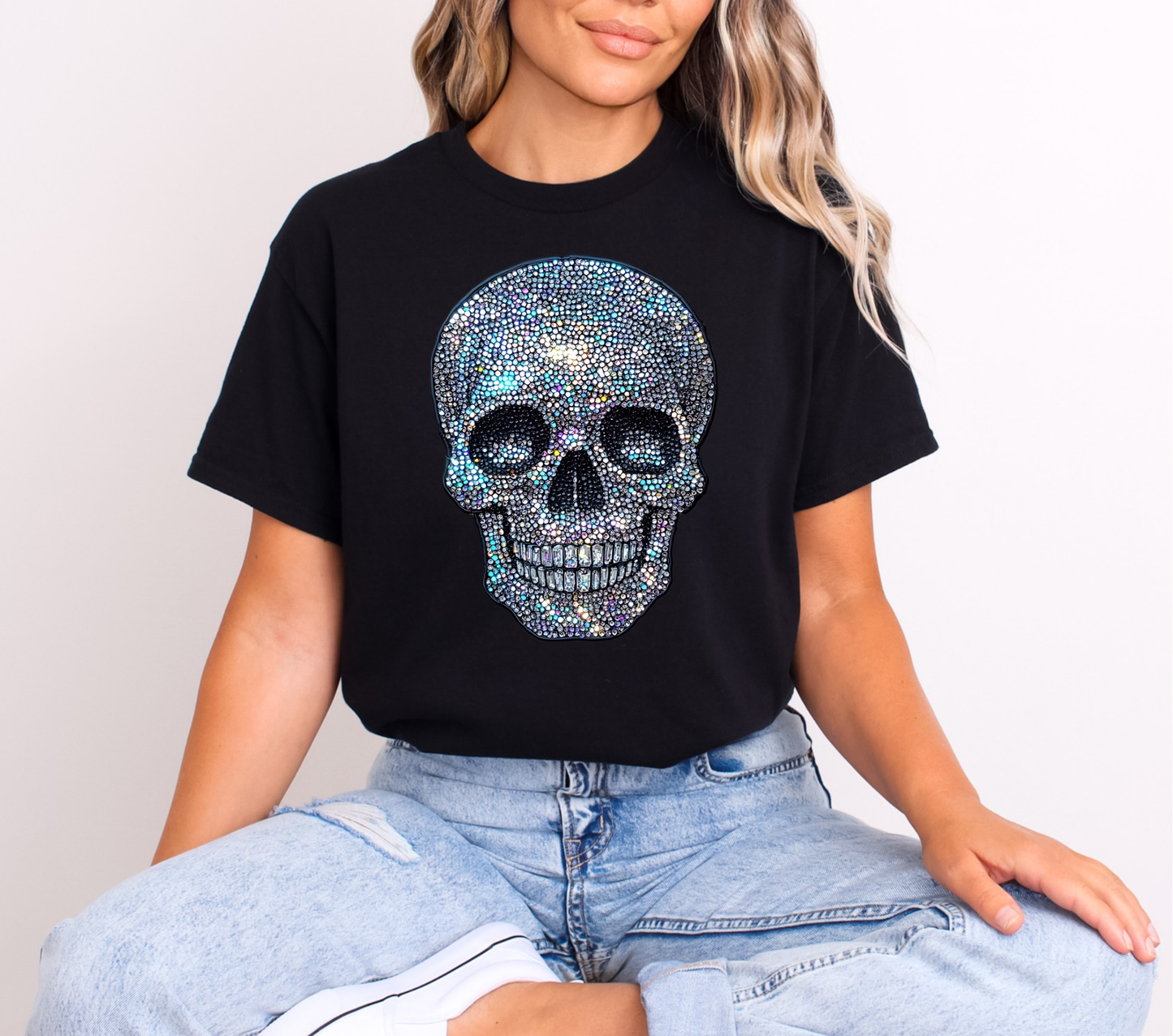 Faux Bling Skull - DTF Transfer