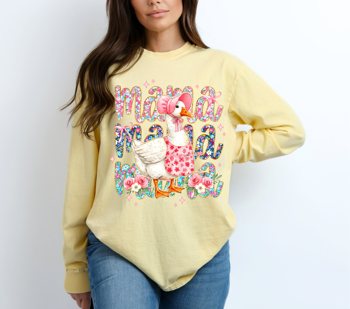 Stacked Mama Goose - DTF Transfer