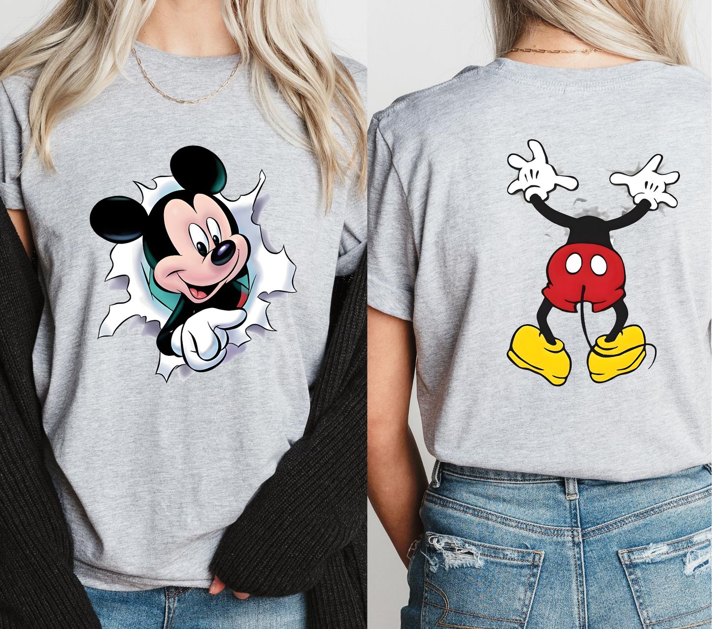 Mouse - DTF Transfers Front & Back Full Size