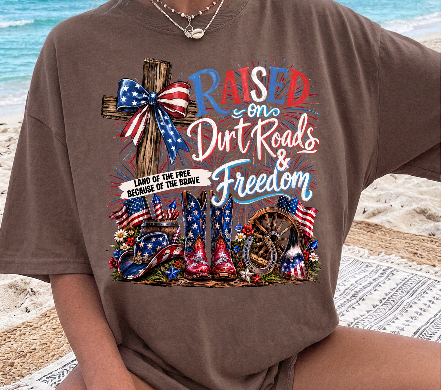 Raised on Dirt Roads - DTF Transfer