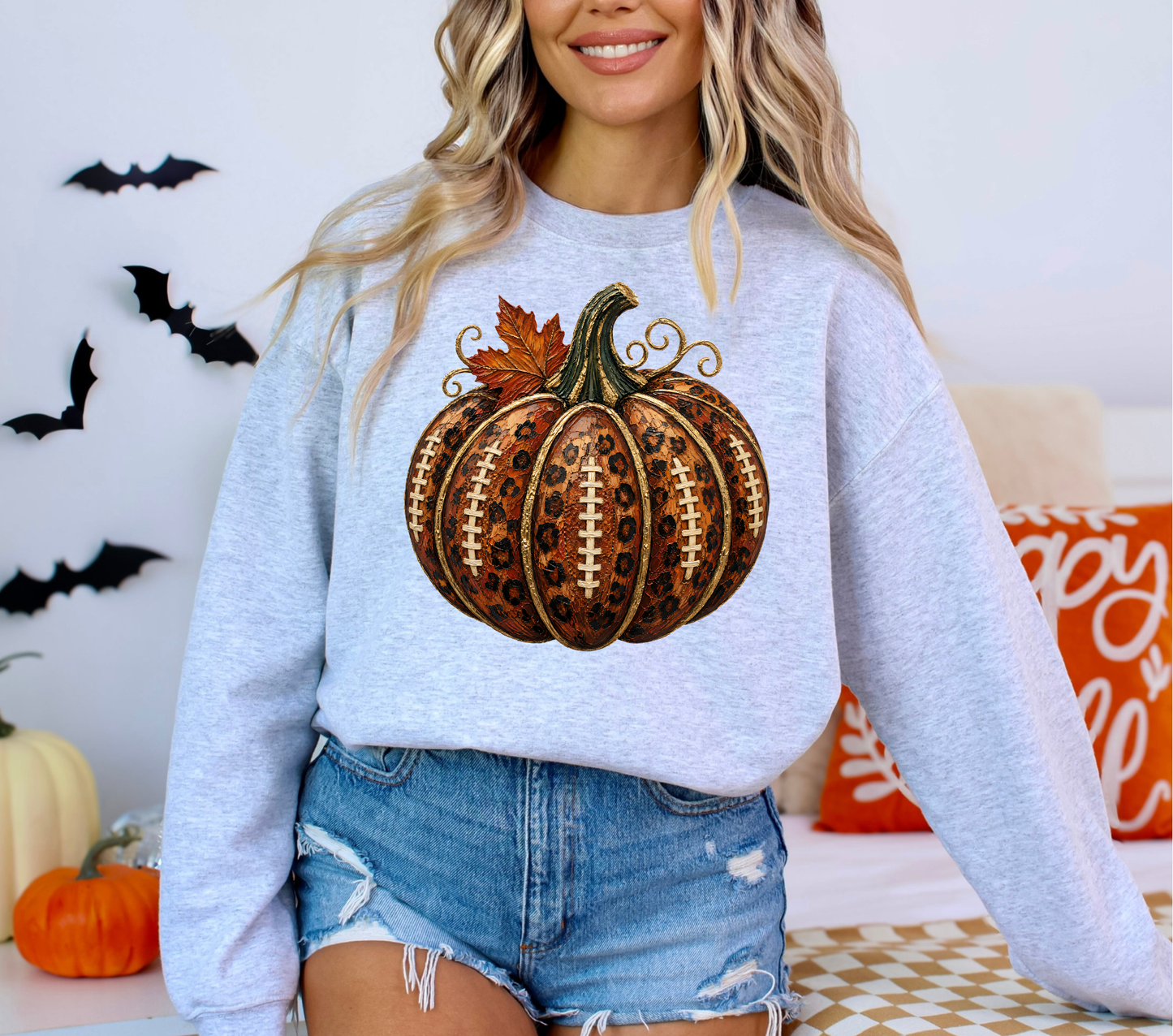 Football Pumpkin - DTF Transfers