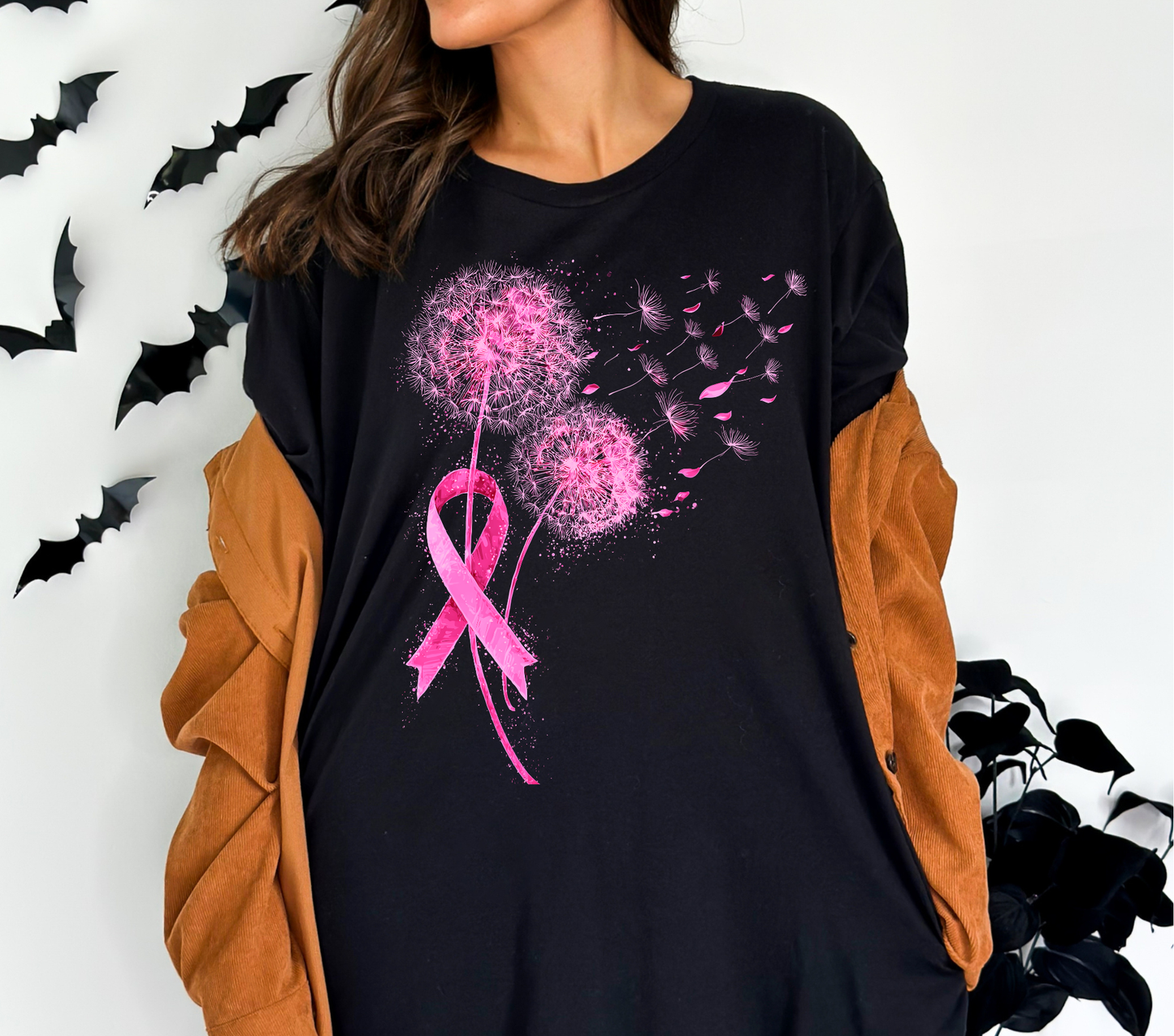 Breast Cancer Flower - DTF Transfers