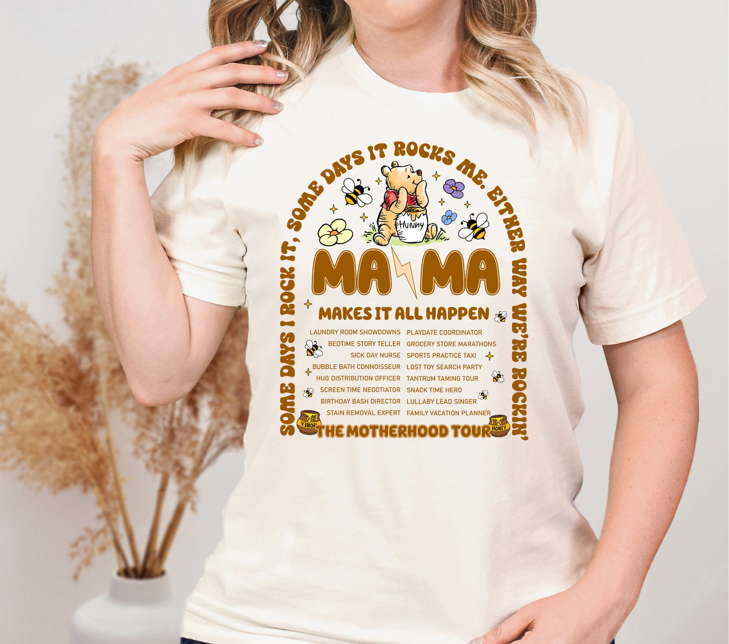 YELLOW BEAR MAMA - DTF TRANSFER