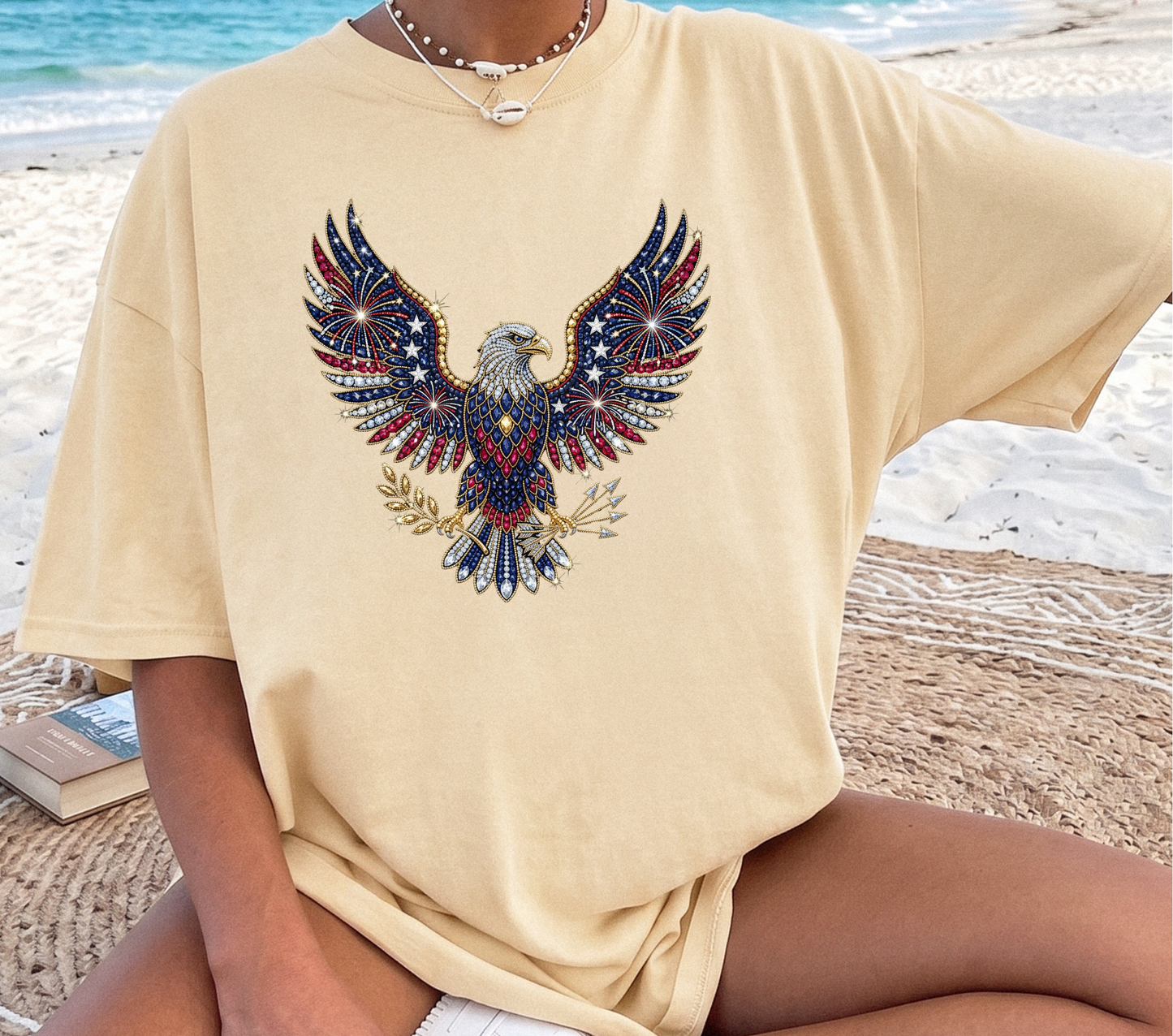 Faux Bling Eagle - DTF TRANSFER