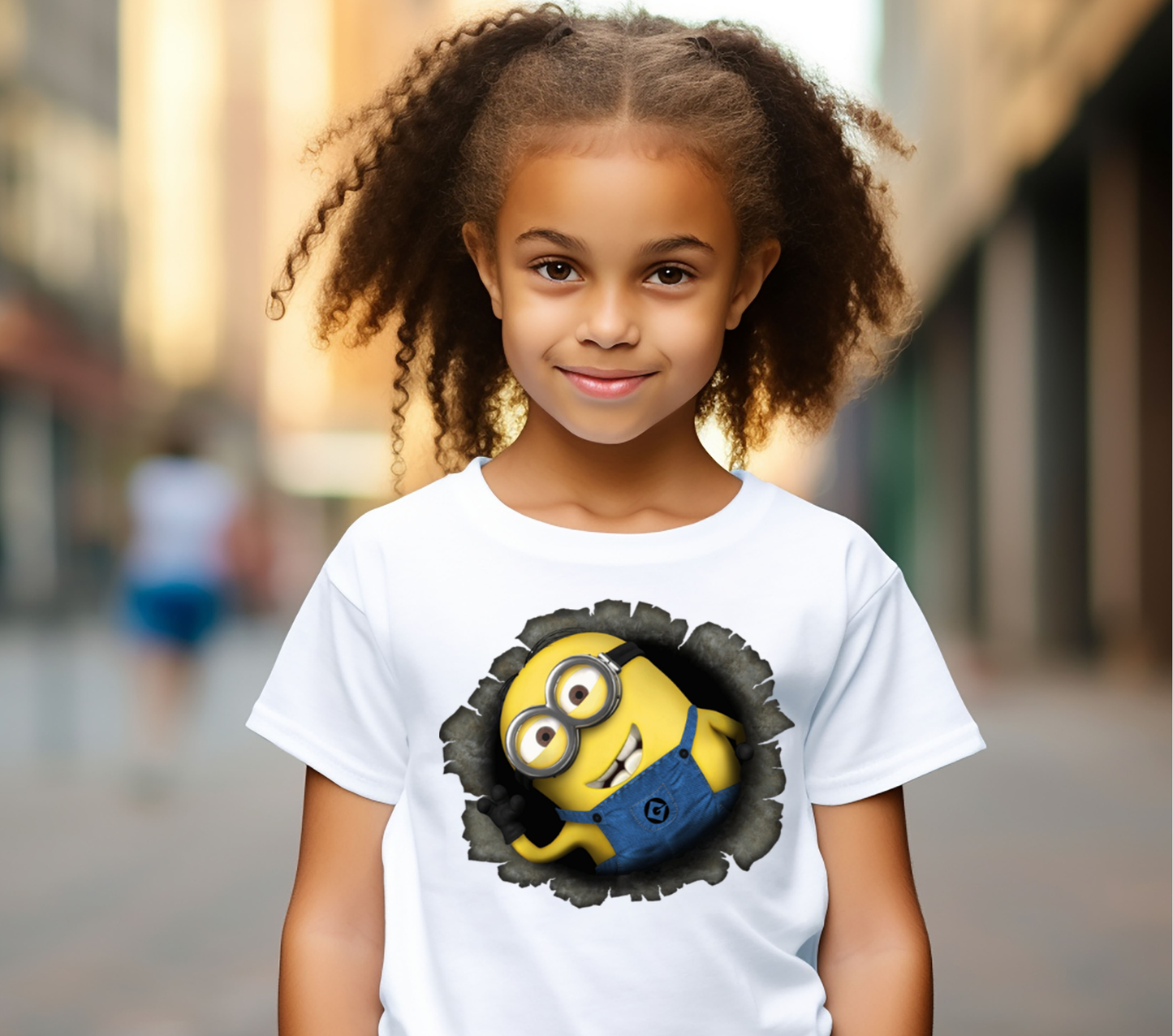 Peek a Boo Yellow Friend - Kids DTF TRANSFER